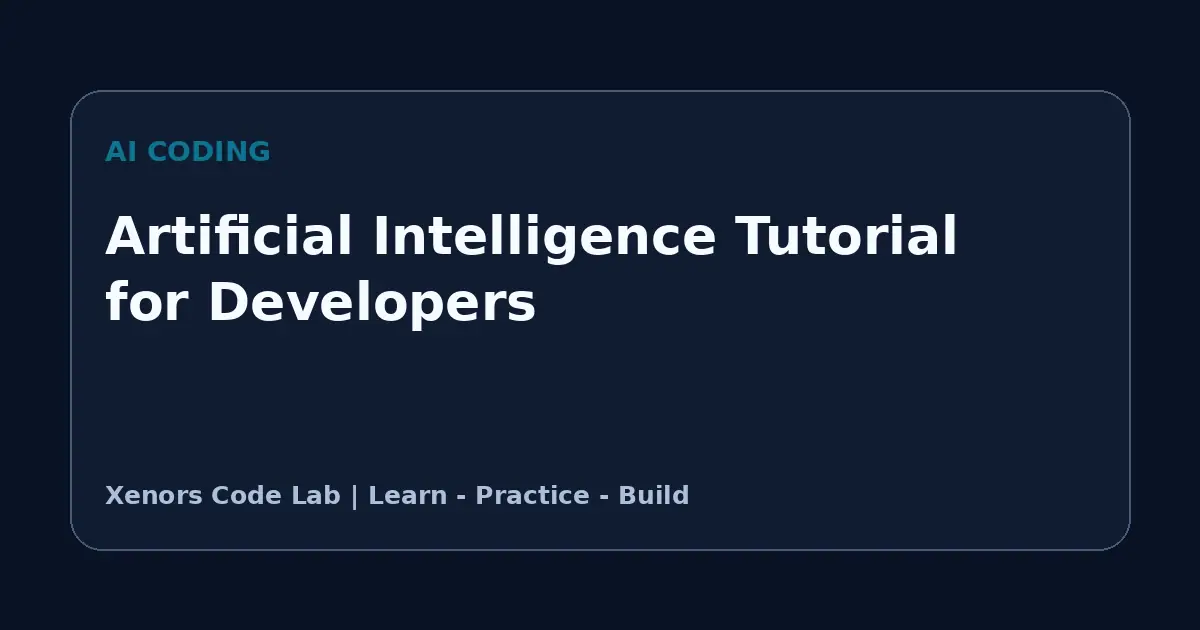 Artificial Intelligence Tutorial for Developers tutorial illustration