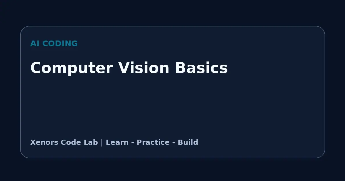 Computer Vision Basics tutorial illustration