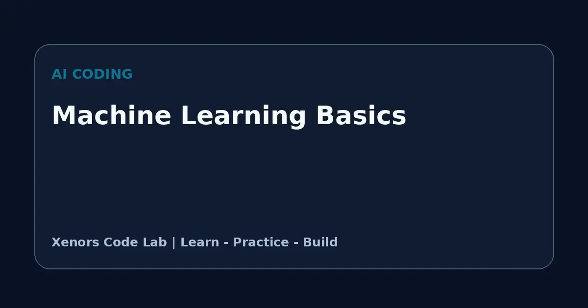 Machine Learning Basics tutorial illustration