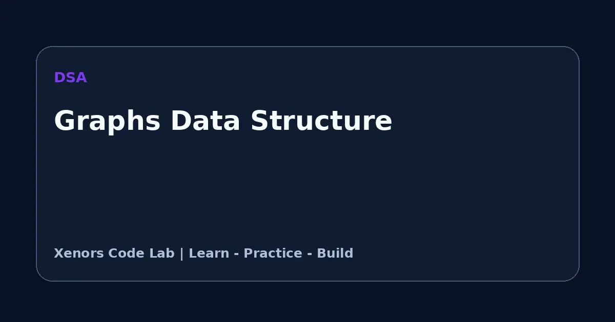 Graphs Data Structure tutorial illustration