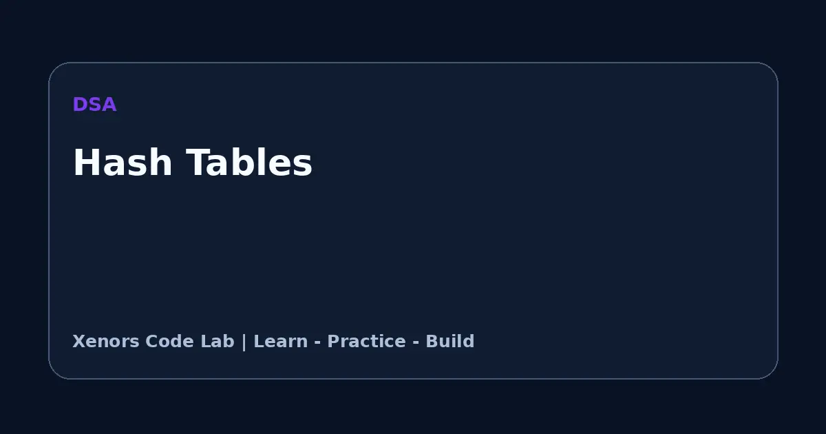 Hash Tables tutorial illustration