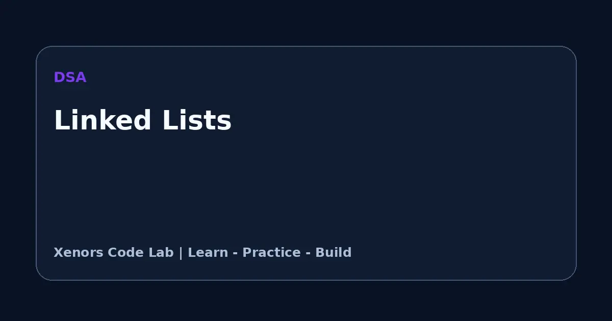 Linked Lists tutorial illustration