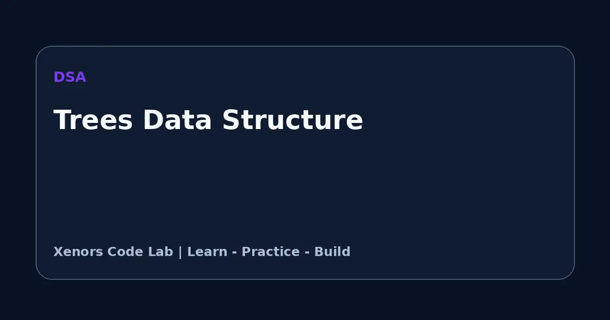 Trees Data Structure tutorial illustration