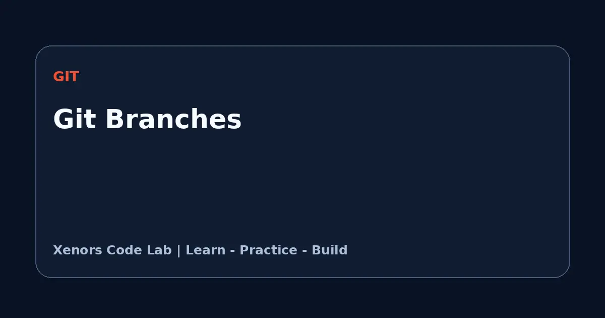 Git Branches tutorial illustration