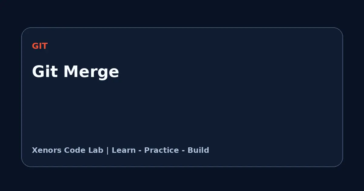 Git Merge tutorial illustration