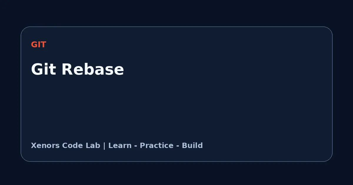 Git Rebase tutorial illustration