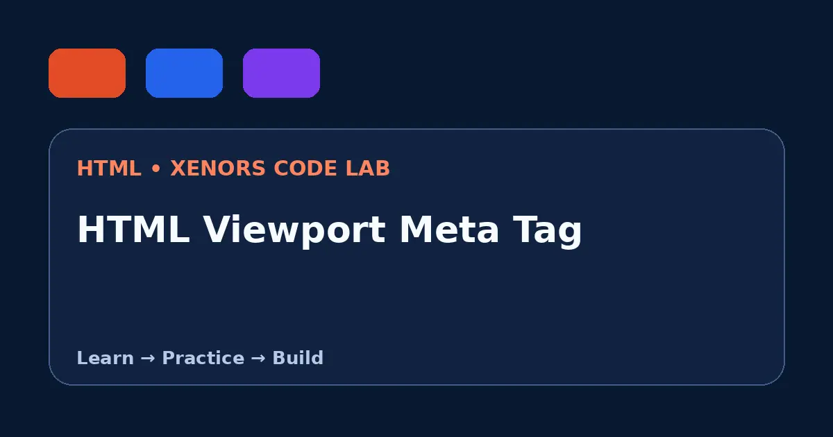 HTML Viewport Meta Tag visual guide