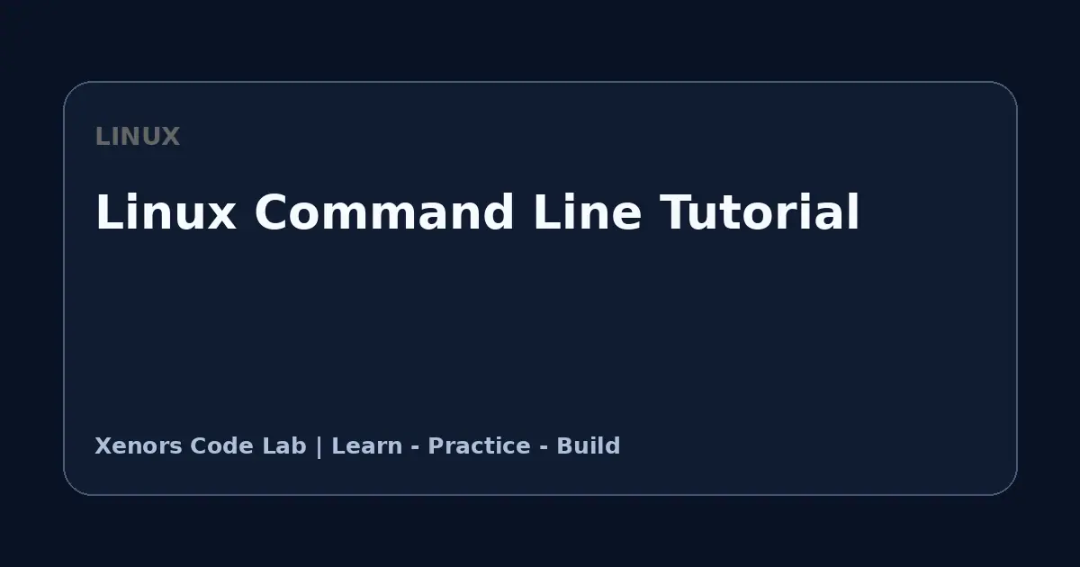 Linux Command Line Tutorial tutorial illustration