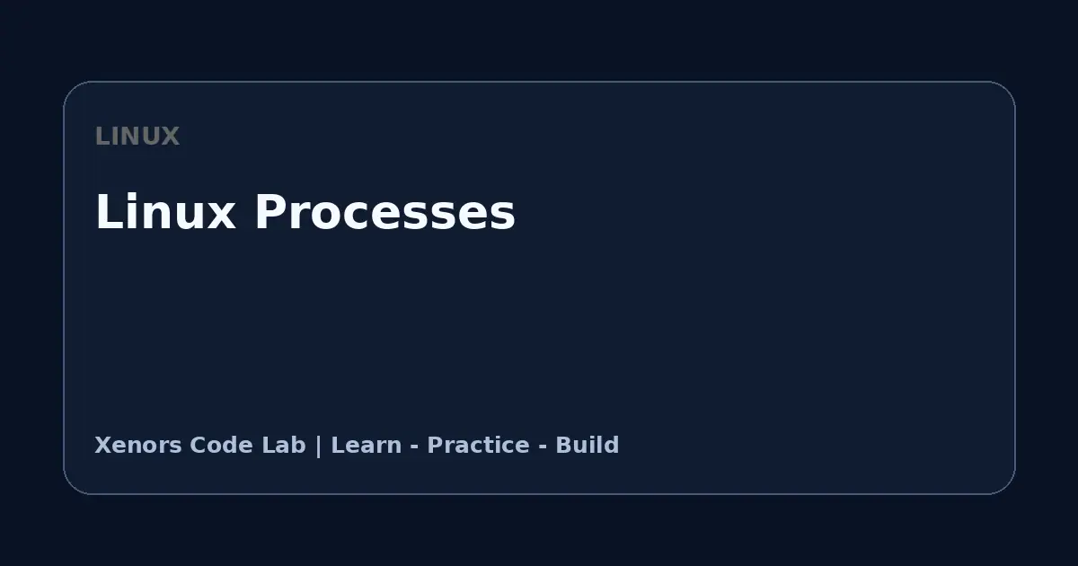 Linux Processes tutorial illustration