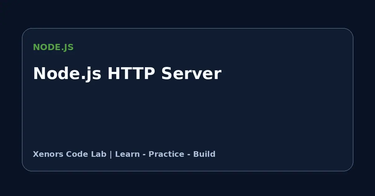 Node.js HTTP Server tutorial illustration