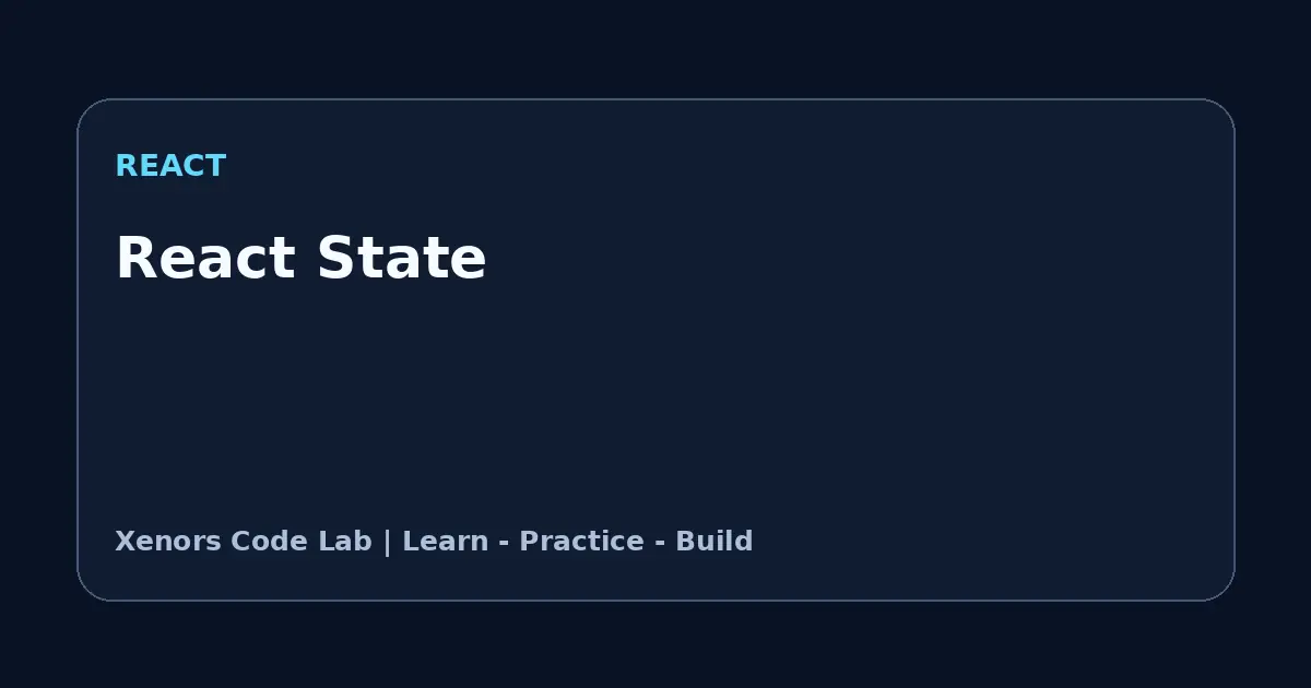 React State tutorial illustration