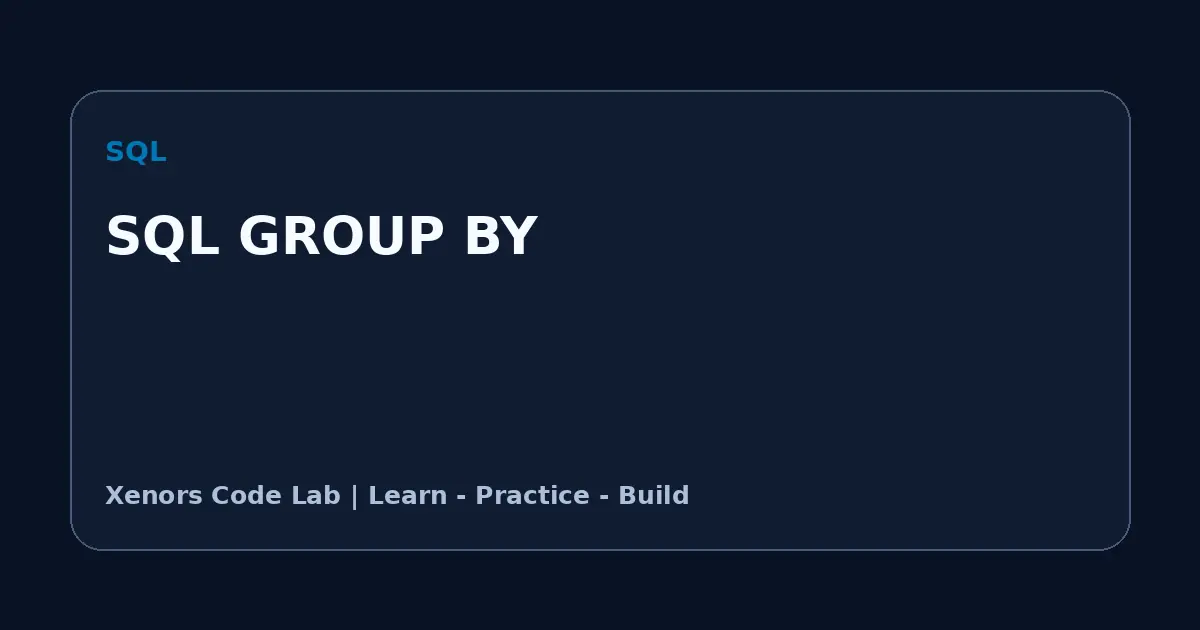SQL GROUP BY tutorial illustration