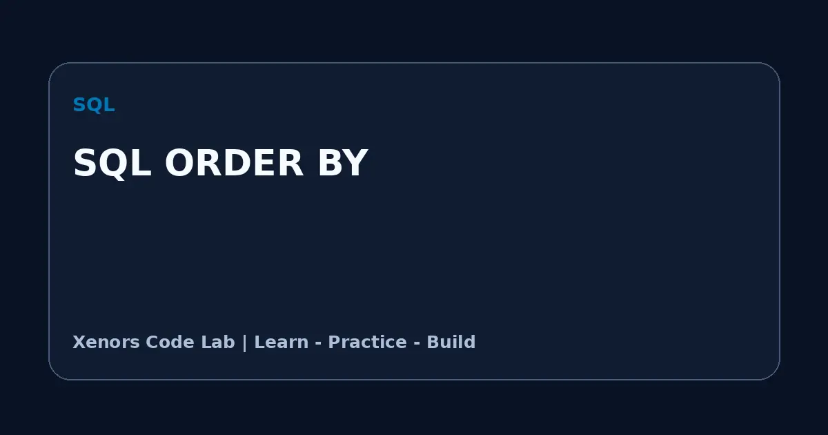 SQL ORDER BY tutorial illustration