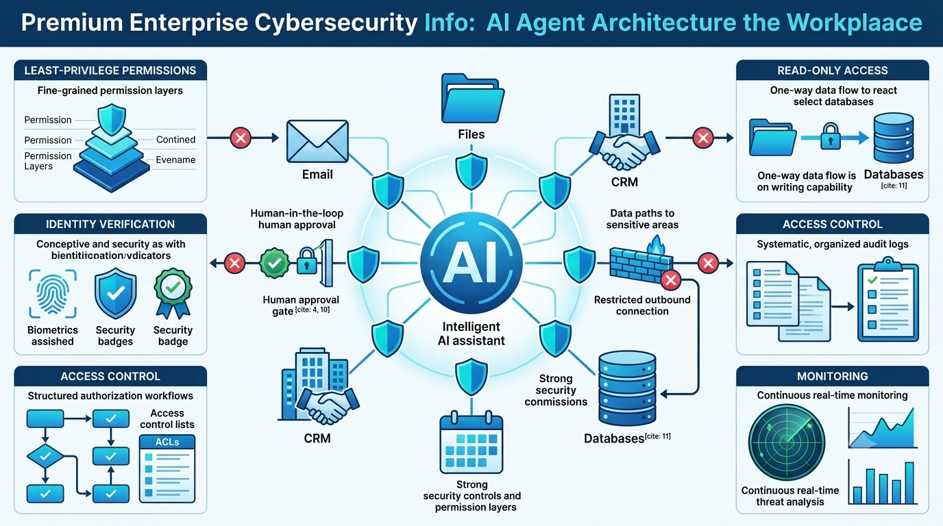 Office AI agent receiving a malicious instruction hidden inside an email or document