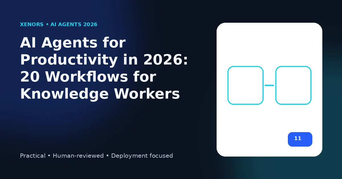 AI Agents for Productivity in 2026: 20 Workflows for Knowledge Workers