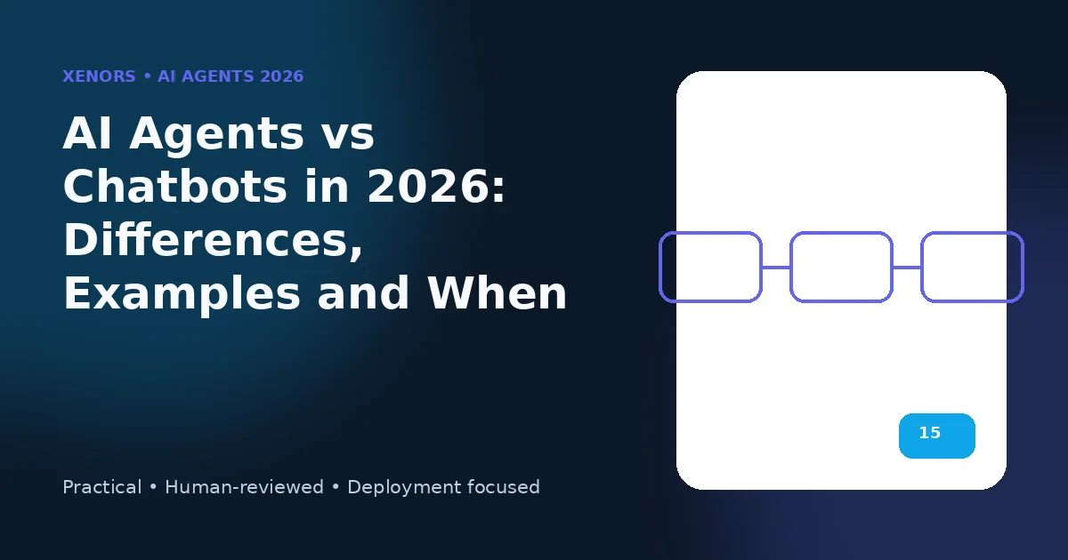 AI Agents vs Chatbots in 2026: Differences, Examples and When to Use Each
