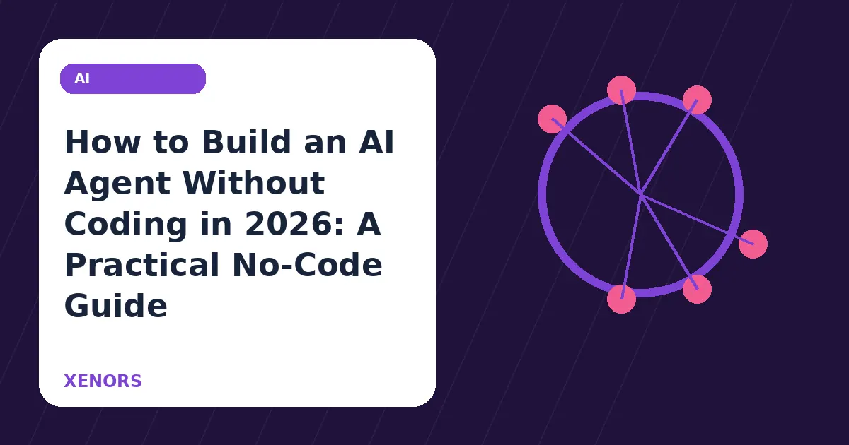 How to Build an AI Agent Without Coding in 2026: A Practical No-Code Guide