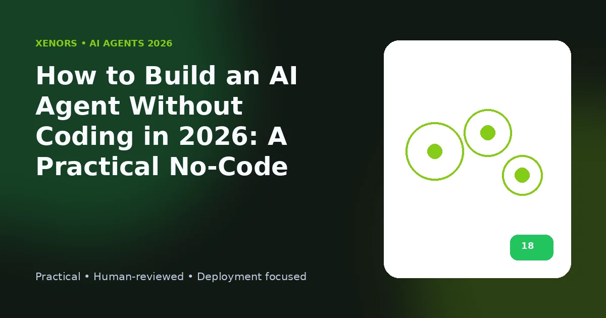 How to Build an AI Agent Without Coding in 2026: A Practical No-Code Guide