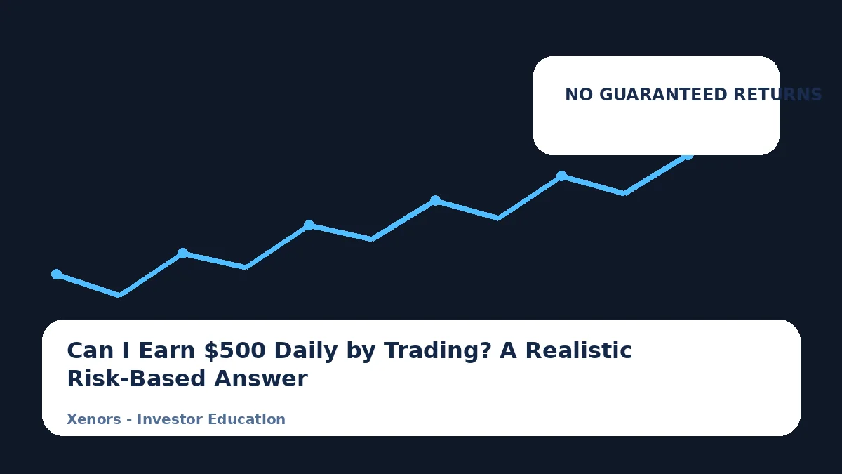 Can I Earn $500 Daily by Trading? A Realistic Risk-Based Answer