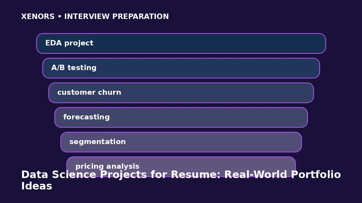 Data Science Projects for Resume: Real-World Portfolio Ideas preparation map