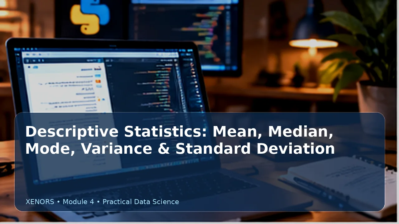 Descriptive Statistics: Mean, Median, Variance & SD