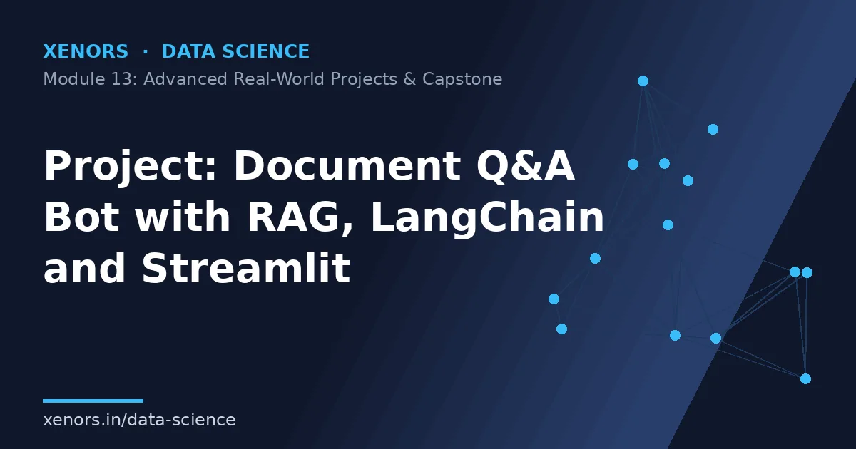 Project: Document Q&A Bot with RAG, LangChain and Streamlit