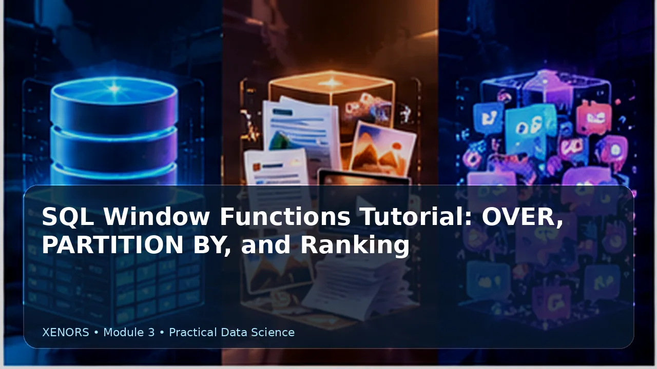 SQL Window Functions: OVER, PARTITION BY & Ranking