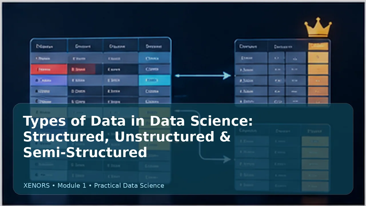 Types of Data: Structured, Semi-Structured & Unstructured