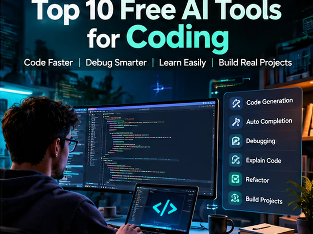 Top 10 Free AI Tools for Coding - Xenors AI tools 2027 guide