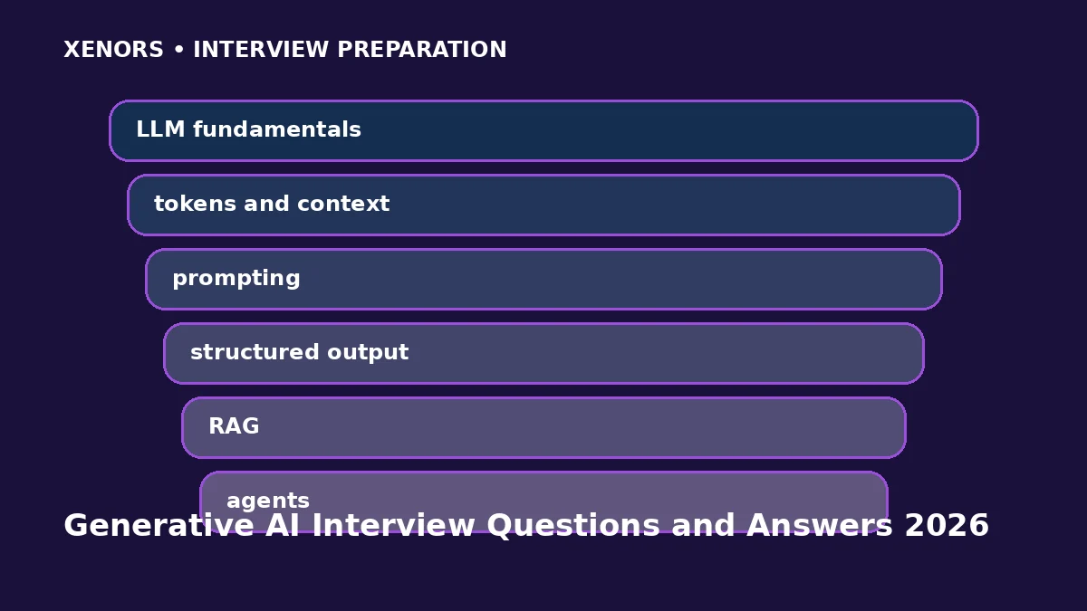 Generative AI Interview Questions and Answers 2026 preparation map