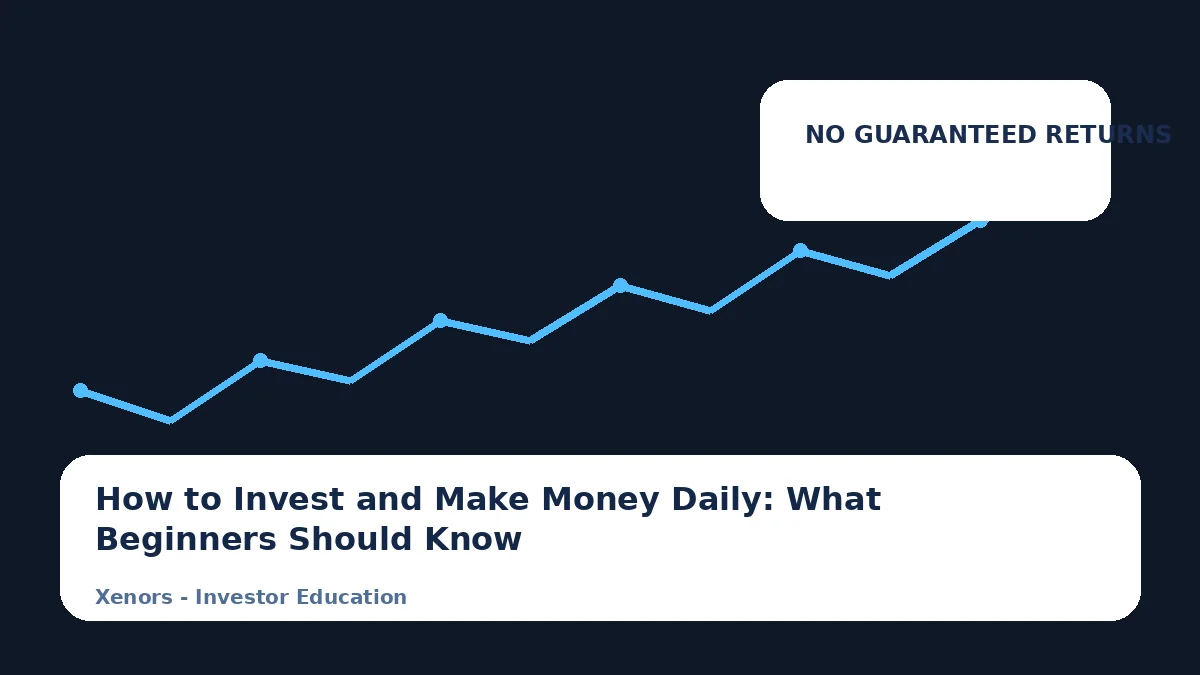 How to Invest and Make Money Daily: What Beginners Should Know