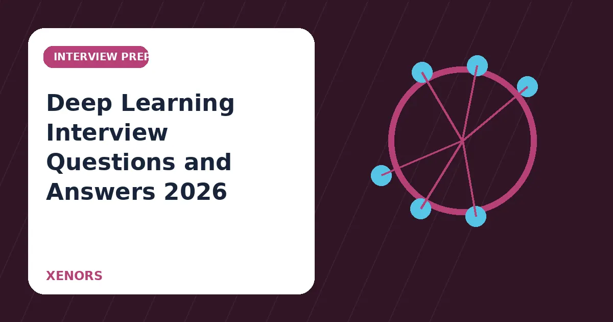 Deep Learning Interview Questions and Answers 2026