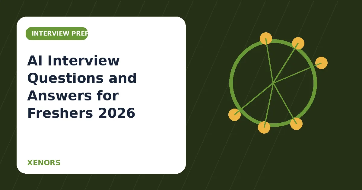 AI Interview Questions and Answers for Freshers 2026