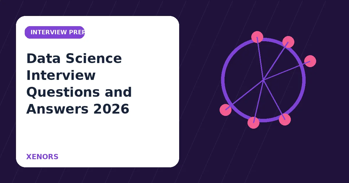 Data Science Interview Questions and Answers 2026