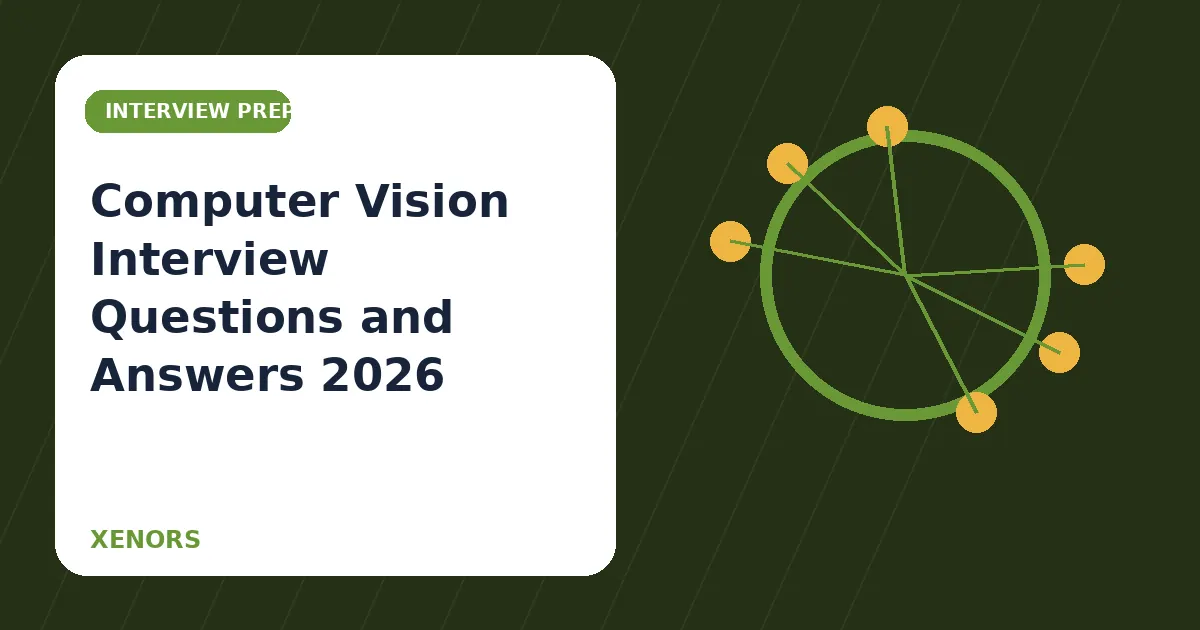 Computer Vision Interview Questions and Answers 2026