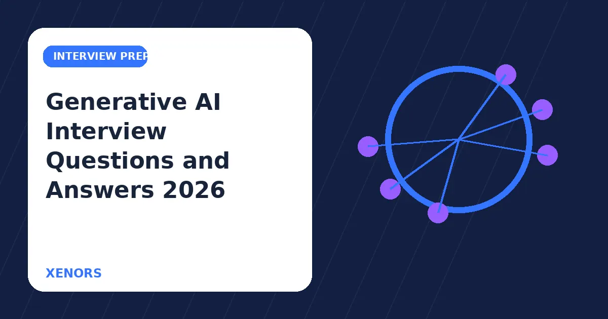 Generative AI Interview Questions and Answers 2026