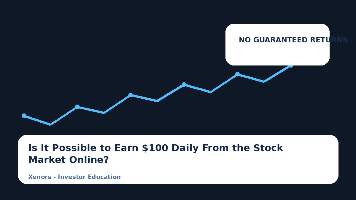 Is It Possible to Earn $100 Daily From the Stock Market Online?