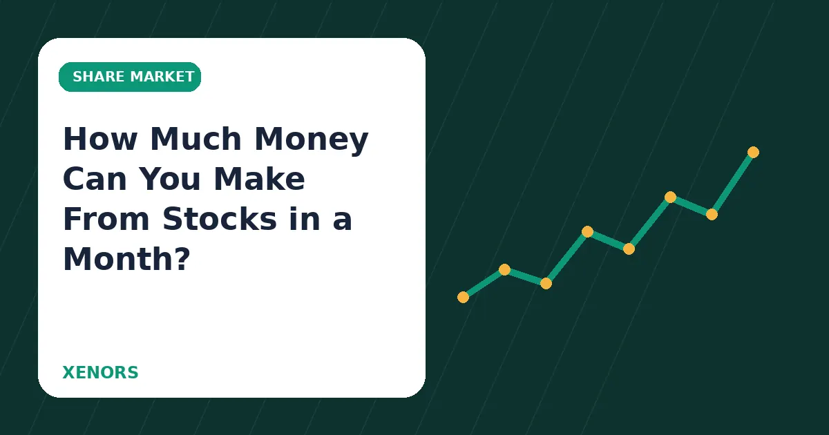 How Much Money Can You Make From Stocks in a Month?